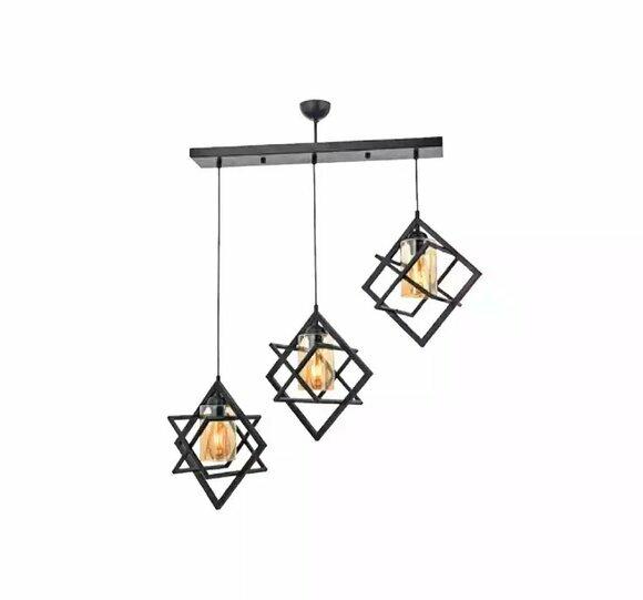 Deckenlampe Black Pendelleuchte luxuriöse Wohnzimmer Innenbereich Lampe von JV Moebel