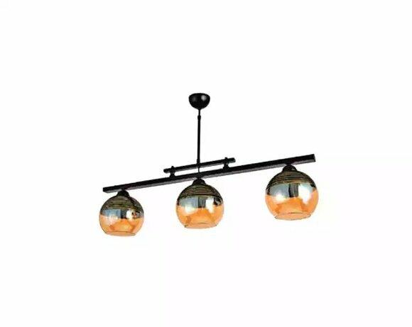 Deckenlampe Schwarze Leuchte Wohnzimmer Luxus Lampe Pendelleuchte 20x65 von JV Moebel