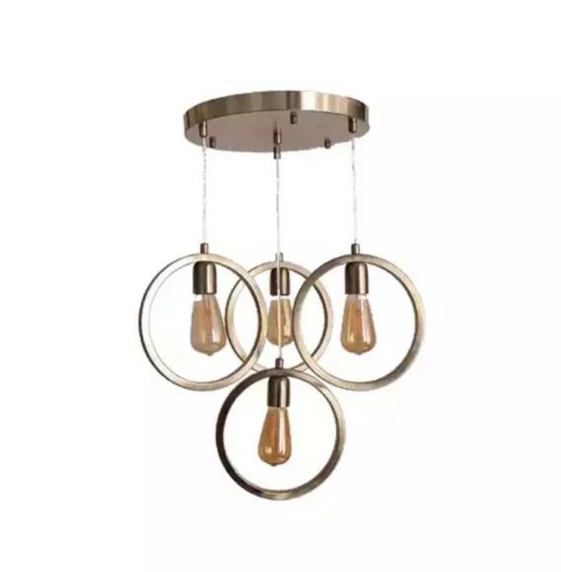Deckenlampe moderner Pendelleuchte Wohnzimmer Luxus Matt Chrome 35x70 von JV Moebel