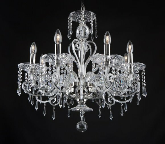 Deckenleuchte Kristall Deckenlampe Kronleuchter Lampe Leuchte Elite von JV Möbel