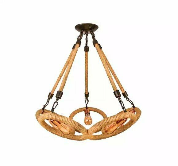 Deckenleuchter Lüster Kronleuchter Deckenlampe Lampe Glas Braun Modern von JV Moebel