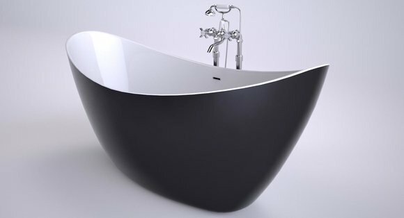 Design Badewanne Badewannen Ovale Freistehende Moderne Badezimmer Wannen Acryl von JV Möbel