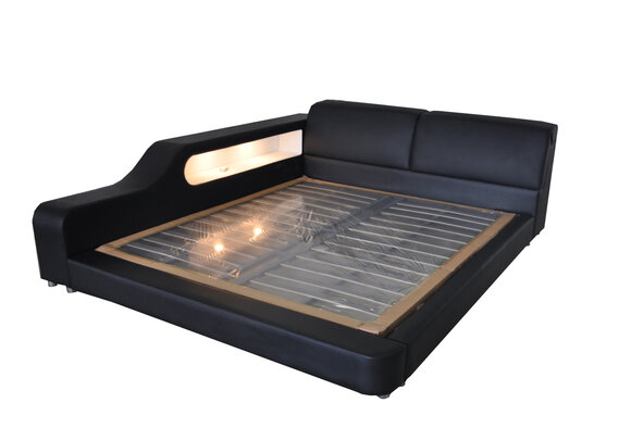Design Bett XXL Big Betten Leder Hotel 180x200 Multifunktion Regal USB Polster Design Bett XXL Big Betten Leder Hotel 180x200 Multifunktion Regal USB Polster von JV Möbel