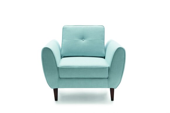 Design Chesterfield Stoff Couch Sessel 1 Sitzer Polster Sofas Lounge Club Neu von JV Möbel