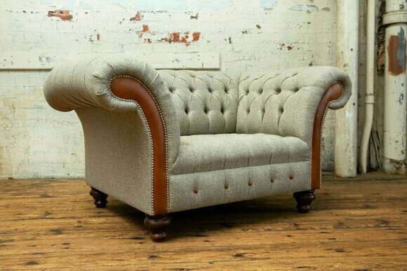 Design Chesterfield Stoff Couch Sessel 1.5 Sitzer Polster Sofas Lounge Club Neu Design Chesterfield Stoff Couch Sessel 1.5 Sitzer Polster Sofas Lounge Club Neu von JV Möbel