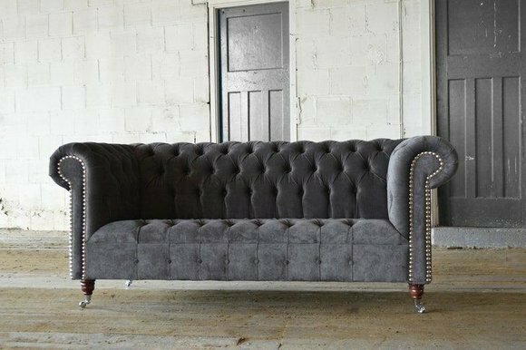 Design Chesterfield Stoff Couch Sofa Polster Sofas Neu Sofa 3 Sitzer von JV Möbel
