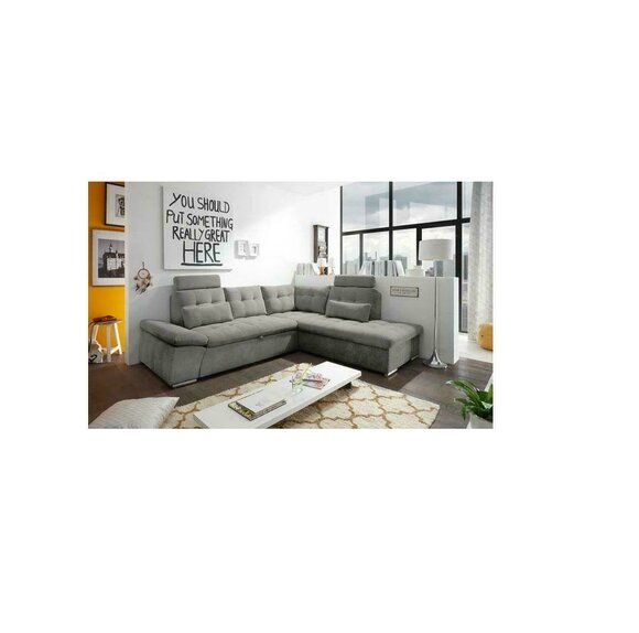 Design Ecksofa L-Form Sofa Couch Polster Schlafsofa Textil Bettfunktion Design Ecksofa L-Form Sofa Couch Polster Schlafsofa Textil Bettfunktion von JV Möbel