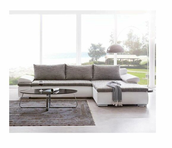 Design Ecksofa Schlafsofa Bettfunktion Couch Leder Textil Polster Sofas Stoff Design Ecksofa Schlafsofa Bettfunktion Couch Leder Textil Polster Sofas Stoff von JV Möbel