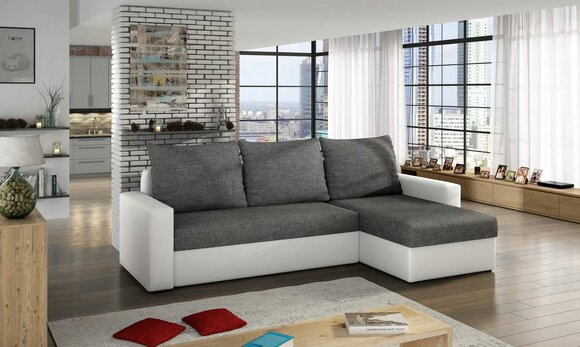 Design Ecksofa Schlafsofa Bettfunktion Couch Textil Polster Sofas Stoff Sofort Design Ecksofa Schlafsofa Bettfunktion Couch Textil Polster Sofas Stoff Sofort von JV Möbel