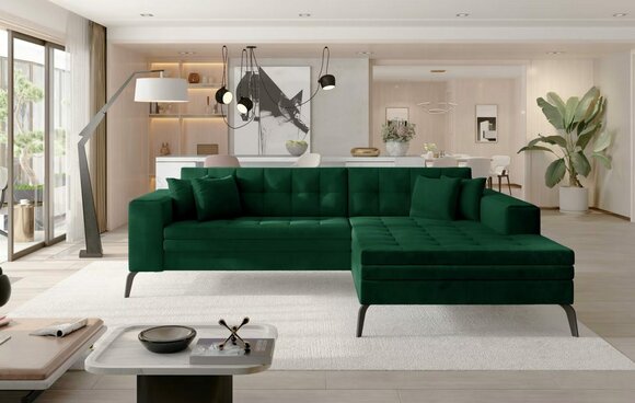 Design Ecksofa Schlafsofa Bettfunktion Sofa Couch Polster Textil Sofas Neu Sofort von JV Möbel