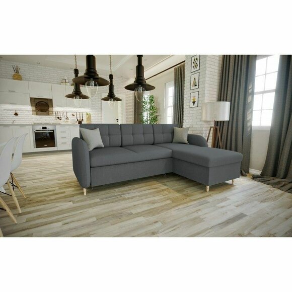 Design Ecksofa Sofa Bettfunktion Couch Polster Sitz Eck Sofas Schlafcouch Ecke von JV Möbel