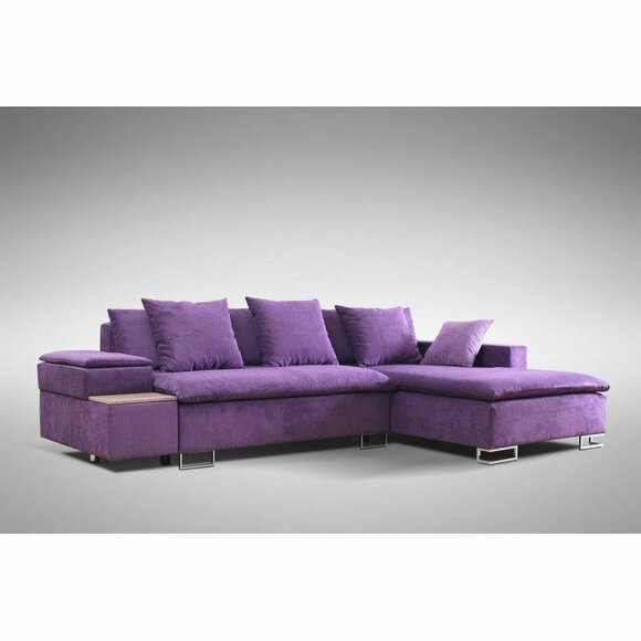 Design Ecksofa Sofa L-form Bettfunktion Couch Polster Sitz Eck Sofas Textil Neu von JV Möbel