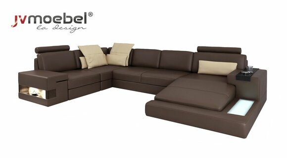 Design Ecksofa U-form Bettfunktion Couch Leder Sofas Schlafsofa Stoff Neu Design Ecksofa U-form Bettfunktion Couch Leder Sofas Schlafsofa Stoff Neu von JV Möbel