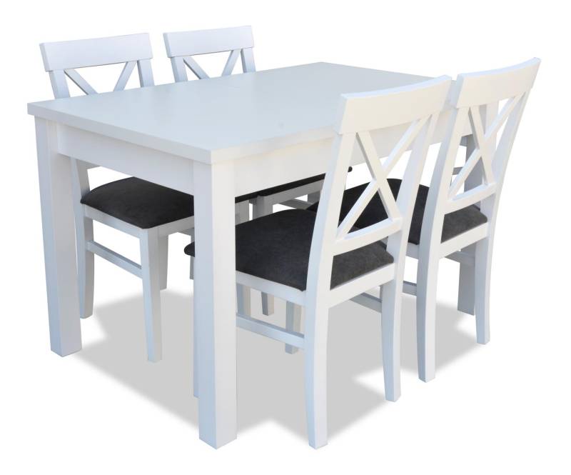Design Holz Esszimmer Set Tisch 4x Lehn Stühle Set Garnitur Polster 5tlg Lehn Design Holz Esszimmer Set Tisch 4x Lehn Stühle Set Garnitur Polster 5tlg Lehn von JV Möbel