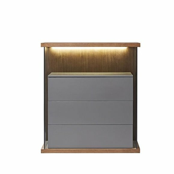 Design Kommode Beleuchtet Anrichte Side Lowboard Schrank Wohn Zimmer von JV Möbel