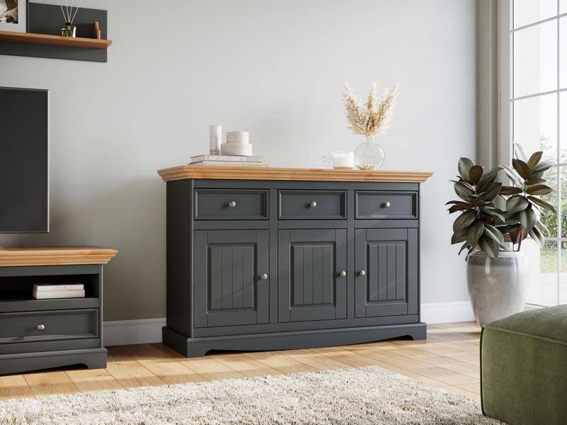 Design Kommode Holz Möbel Schrank Vitrine klassisch Schrank Buffet Bar Anrichte von JV Möbel