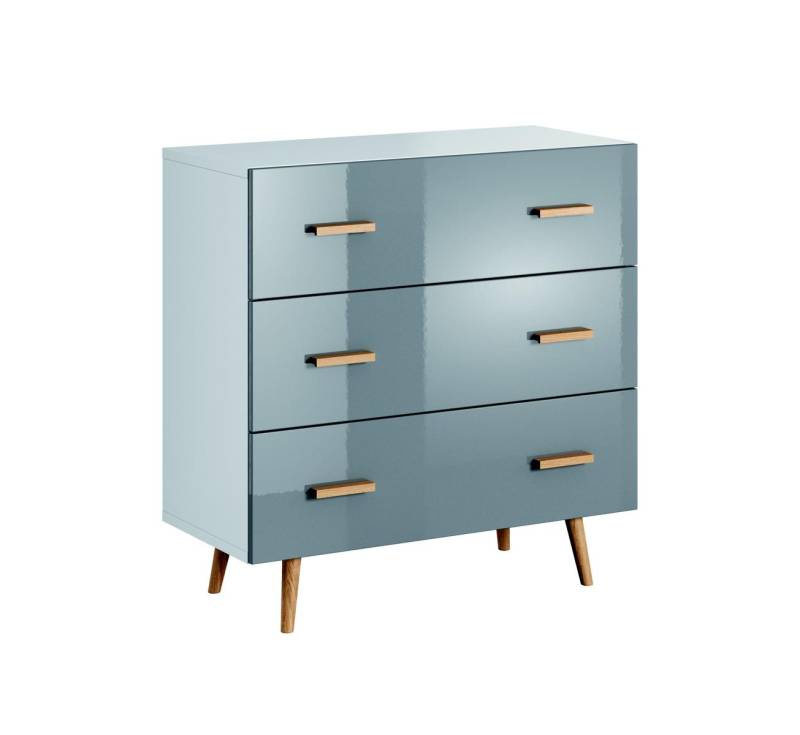 Design Kommode Holz Schrank Hochschrank Anrichte Schubladen Schränke Kommoden von JV Möbel