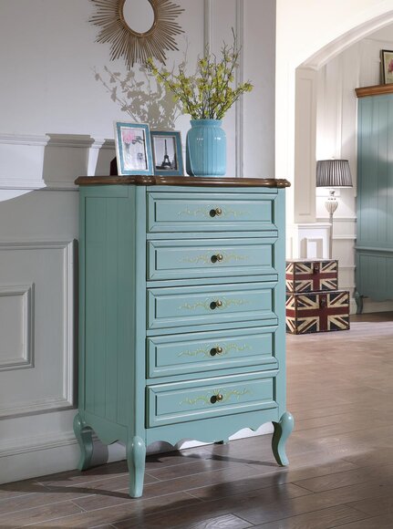 Design Kommode Schrank Highboard Amerikanisch Stil Wohnzimmer von JV Möbel
