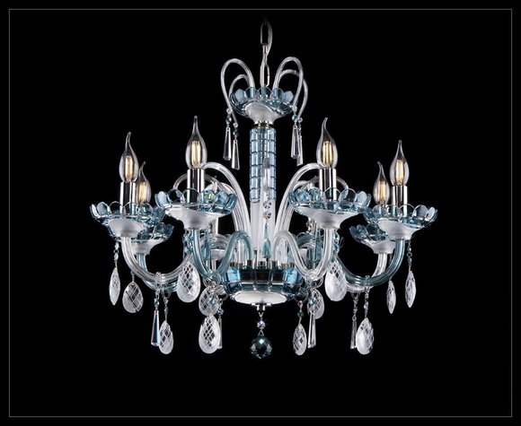 Design Kronleuchter Bohemia Decken Leuchte Blaue Kristall Lampe Lampen Design Kronleuchter Bohemia Decken Leuchte Blaue Kristall Lampe Lampen von JV Möbel
