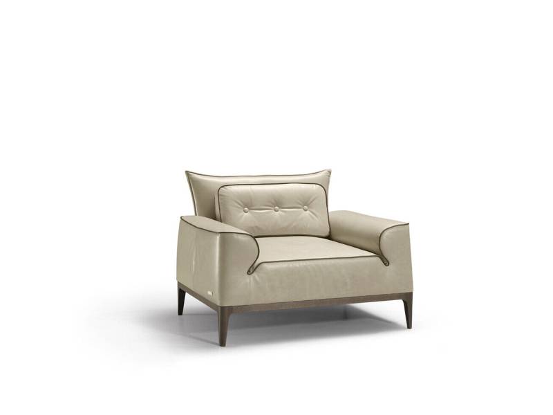 Design Leder Sessel Wohnzimmer Lounge Luxus Stuhl Design Möbel Braun Prianera von JV Möbel