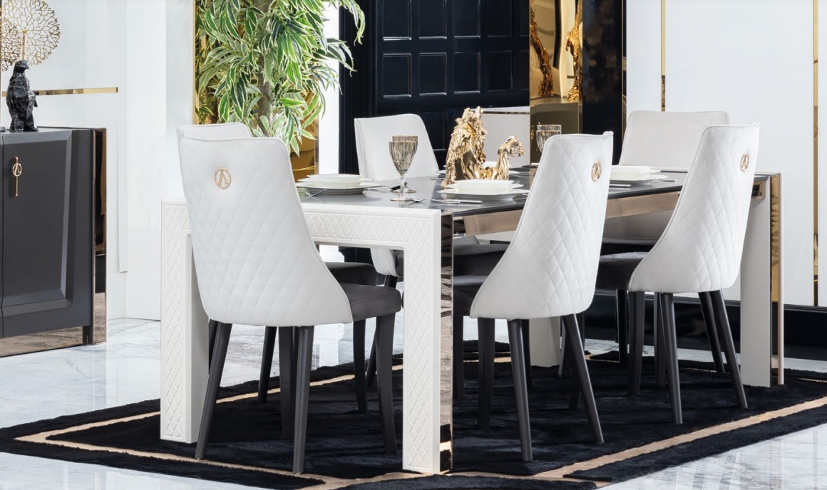 Design Luxus Tische Esszimmer Italienische Möbel Tisch Lehnstuhl 6x Stühle Neu Design Luxus Tische Esszimmer Italienische Möbel Tisch Lehnstuhl 6x Stühle Neu von JV Möbel