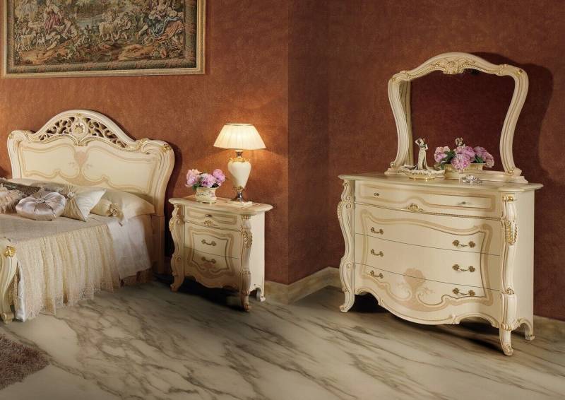 Design Möbel Schrank Gruppe Neu Luxus 2tlg Kommode Spiegel Holz Set Klassisch Design Möbel Schrank Gruppe Neu Luxus 2tlg Kommode Spiegel Holz Set Klassisch von JV Möbel