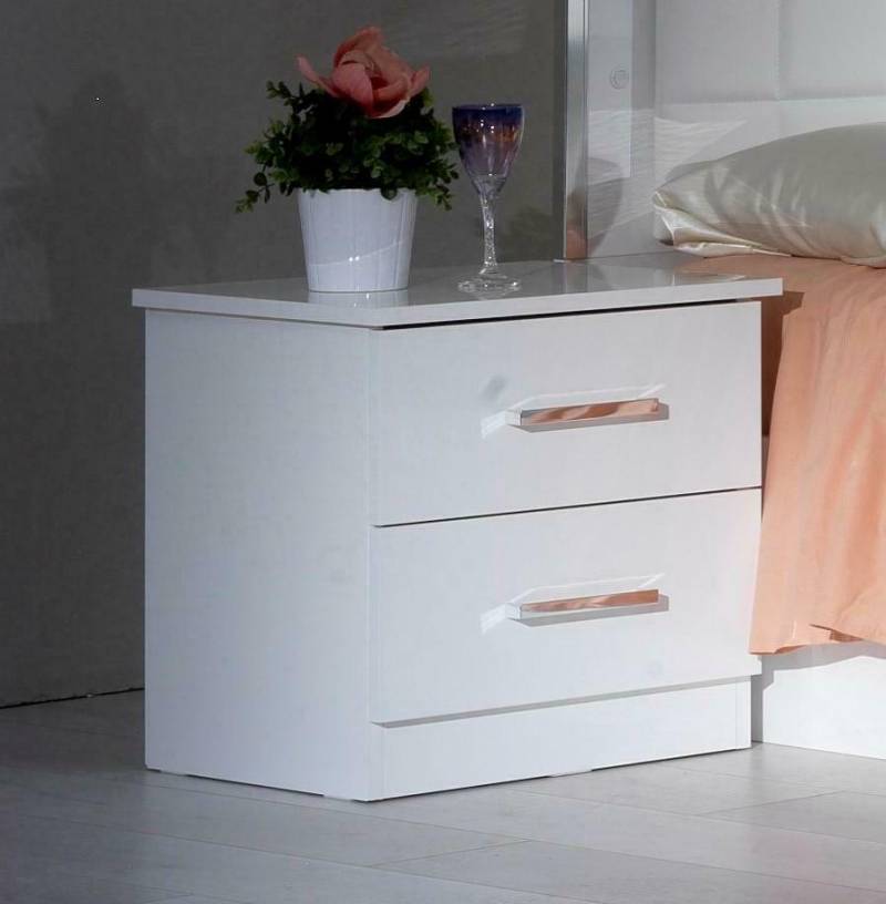 Design Nacht Tisch Konsole Metall Glanz Tische Konsolen Schlaf Zimmer von JV Möbel