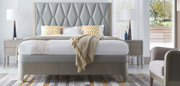 Design Nacht Tisch Konsole Metall Glanz Tische Konsolen Schlaf Zimmer von JV Möbel
