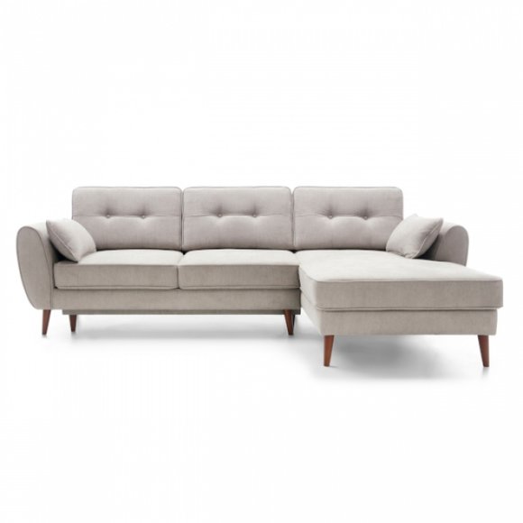 Design Schlafsofa Couch Sofa Polster Wohnzimmer Ecksofa Textl Stoff von JV Moebel