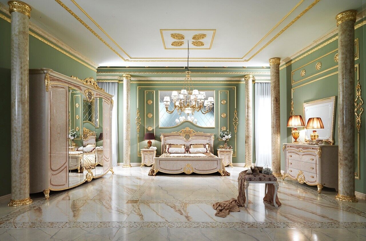 Design Schlafzimmer Komplett Set Bett Nachttisch Kommode Neu Italien 6 tlg. Sets Design Schlafzimmer Komplett Set Bett Nachttisch Kommode Neu Italien 6 tlg. Sets von JV Möbel