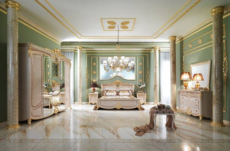 Design Schlafzimmer Komplett Set Bett Nachttisch Kommode Neu Italien 6 tlg. Sets Design Schlafzimmer Komplett Set Bett Nachttisch Kommode Neu Italien 6 tlg. Sets von JV Möbel