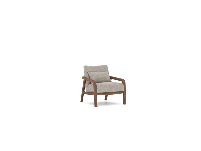 Design Sessel Luxus Wohnzimmer Holz Couch Polster Textil Polstermöbel von JV Möbel