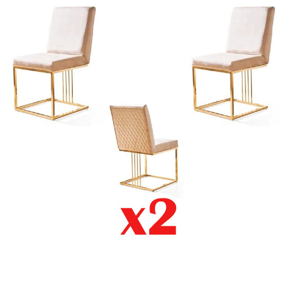 Design Sessel Polster Set 2x Stuhl 100% Textil Stühle Gastro Esszimmer Design Sessel Polster Set 2x Stuhl 100% Textil Stühle Gastro Esszimmer von JV Möbel