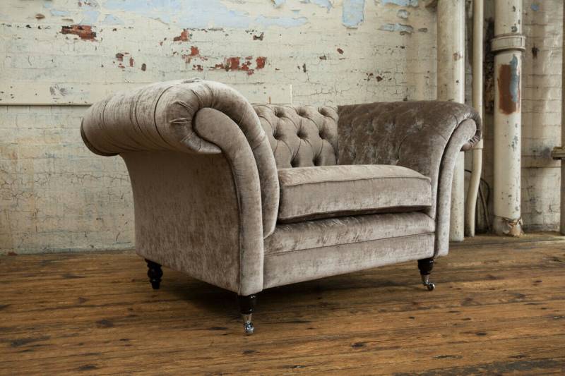 Design Sessel Textil Luxus Fernseh Couch 1,5 Sitzer Sofa Relax Lounge Club Neu von JV Möbel