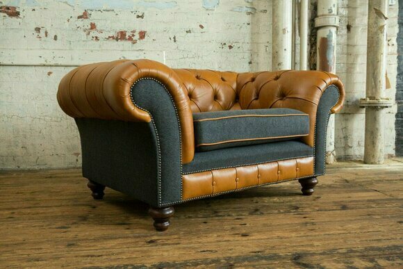 Design Sofa Couch Polster Chesterfield Sitzmöbel Textil Stoff Leder Couchen von JV Möbel