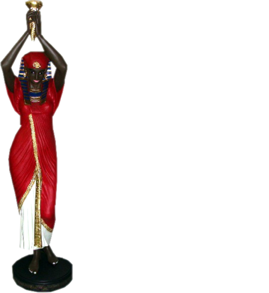 Design Stehleuchte Ägptische Frau Figur Steh Lampe Leuchten Steh Lampen von JV Möbel