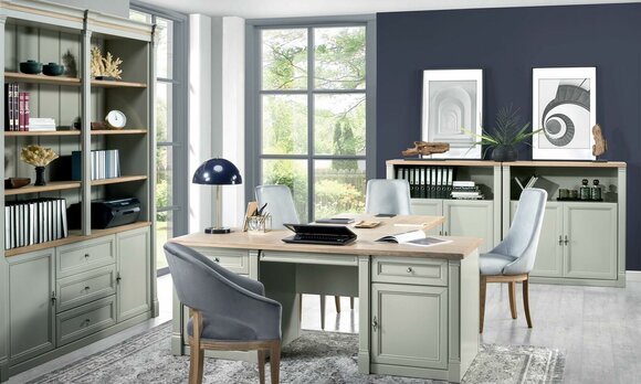 Design Tisch Sekretär Luxus Schreib Büro Möbel Holz Tische Office Einrichtung von JV Möbel