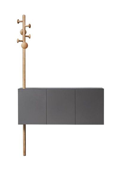 Design Wand Garderobe Garderoben Schrank Kommode Hänge Aufbewahrung Tür Regal von JV Möbel
