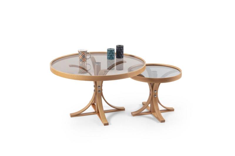 Designer 2x Couchtische Wohnzimmer Luxus Glas Komplett Modern Einrichtung von JV Moebel