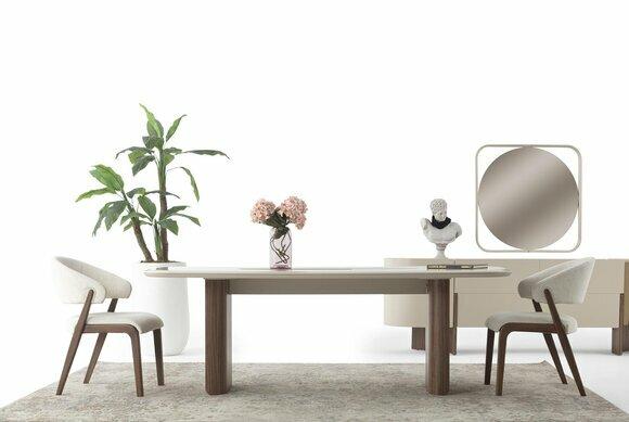 Designer 2x Weiße Stühle Esszimmer Lehnstühle Designer Holzgestell 2tlg Designer 2x Weiße Stühle Esszimmer Lehnstühle Designer Holzgestell 2tlg von JV Moebel