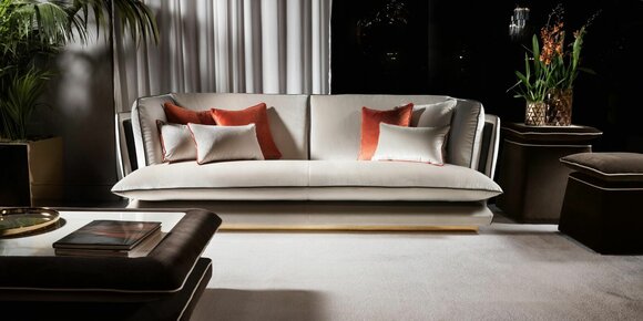 Designer 3 Sitzer Sofa Polstersofa mit Armlehne Couch Sofa Polster Sofas Couch von JV Möbel
