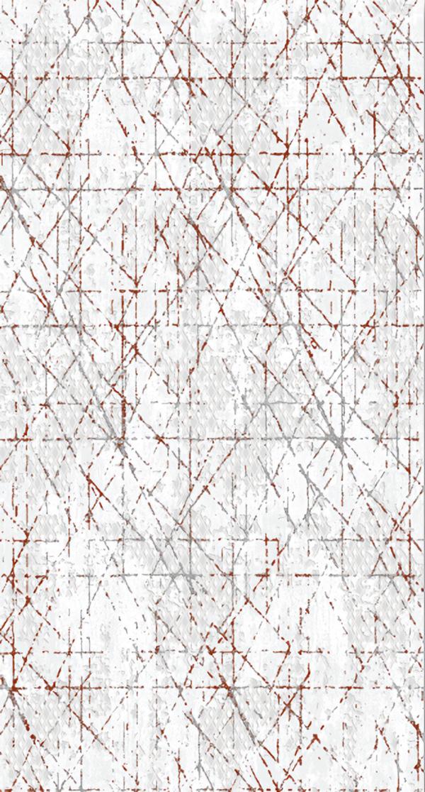 Designer Beige Teppich mit Braunen Grauen Linien Kurzflor Wohnzimmer Teppiche von JV Möbel