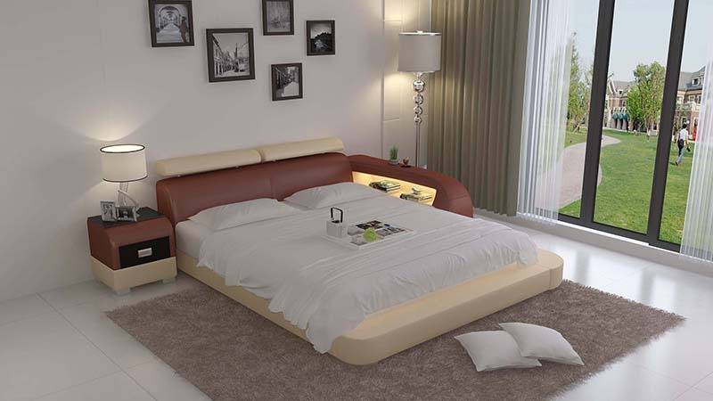Designer Bett Polsterbett Doppelbett Ehebett Betten 140/160/180/200 LB8801 von JV Möbel