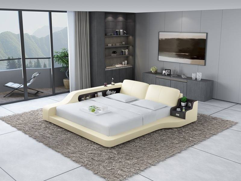Designer Bett Polsterbett Doppelbett Ehebett Betten 140/160/180/200 LB8841 von JV Möbel