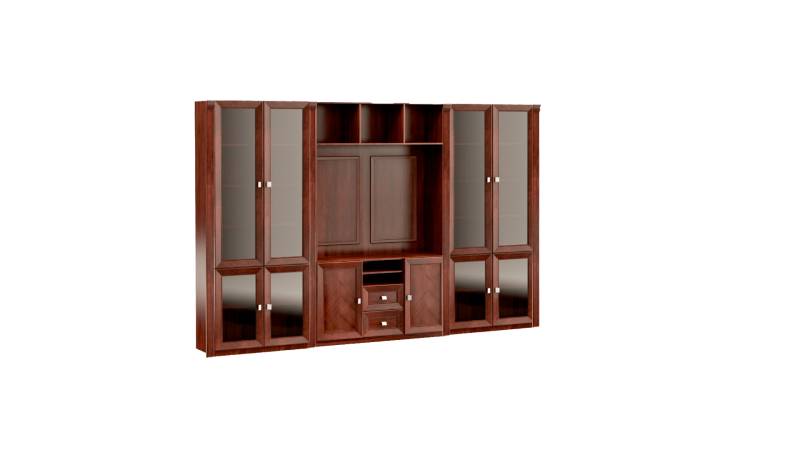 Designer Brauner Büroschrank Luxuriöse Spiegelschränke Moderne Möbel von JV Möbel