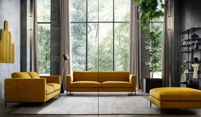 Designer Couch Polster Sitz Garnitur Sofa Garnituren 3+3 Sitzer + Hocker 3tlg. Designer Couch Polster Sitz Garnitur Sofa Garnituren 3+3 Sitzer + Hocker 3tlg. von JV Möbel