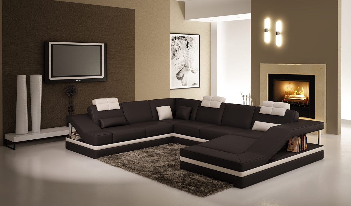 Designer Couch U Form Ecksofa Polster Couch Leder Garnituren Wohnlandschaft Neu Designer Couch U Form Ecksofa Polster Couch Leder Garnituren Wohnlandschaft Neu von JV Möbel
