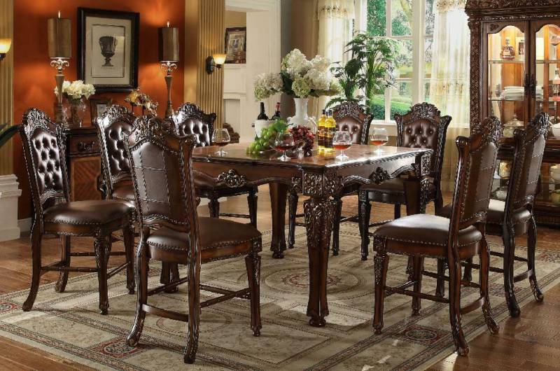 Designer Esstisch Esszimmer 8 Stühlen Gruppe Stuhl Tische Holz Tisch von JV Möbel