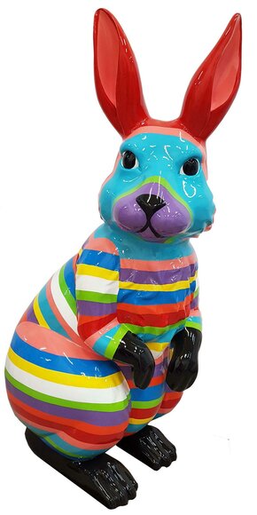 Designer Figuren Hase Moderne Skulptur Dekorationen Garten Skulpturen von JV Möbel
