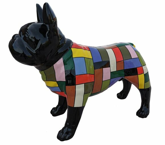 Designer Garten Figur Statue Moderne Figuren Dekoration Hund Skulptur Skulpturen von JV Möbel
